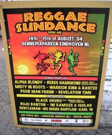 See website of Reggae Sundance Festival in Europe (NL)